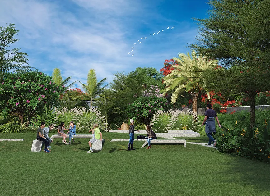3.5 Acre Lush Green Park at revolution One